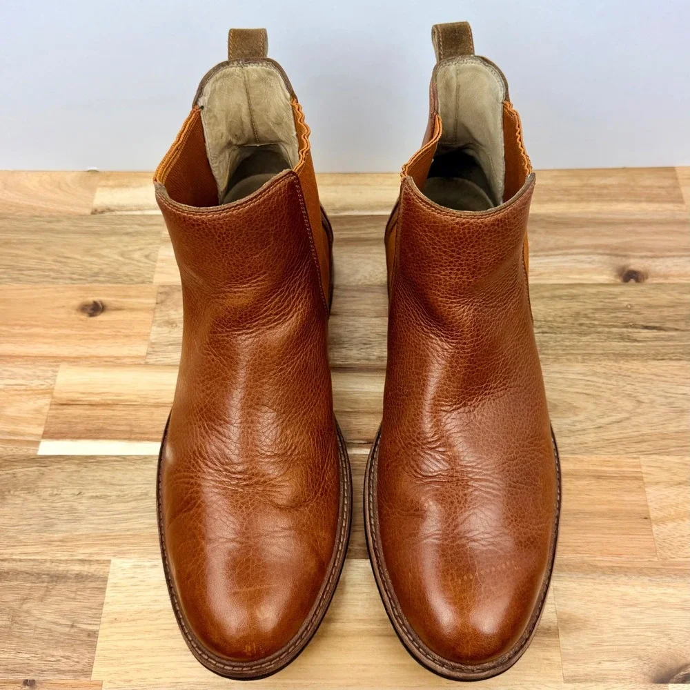 UGG Men's Brown Leather Chelsea Boots Chukka Ankle Boots Size 10